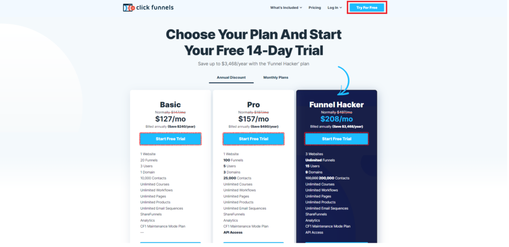 ClickFunnels Review: Choosing Pricing Plan